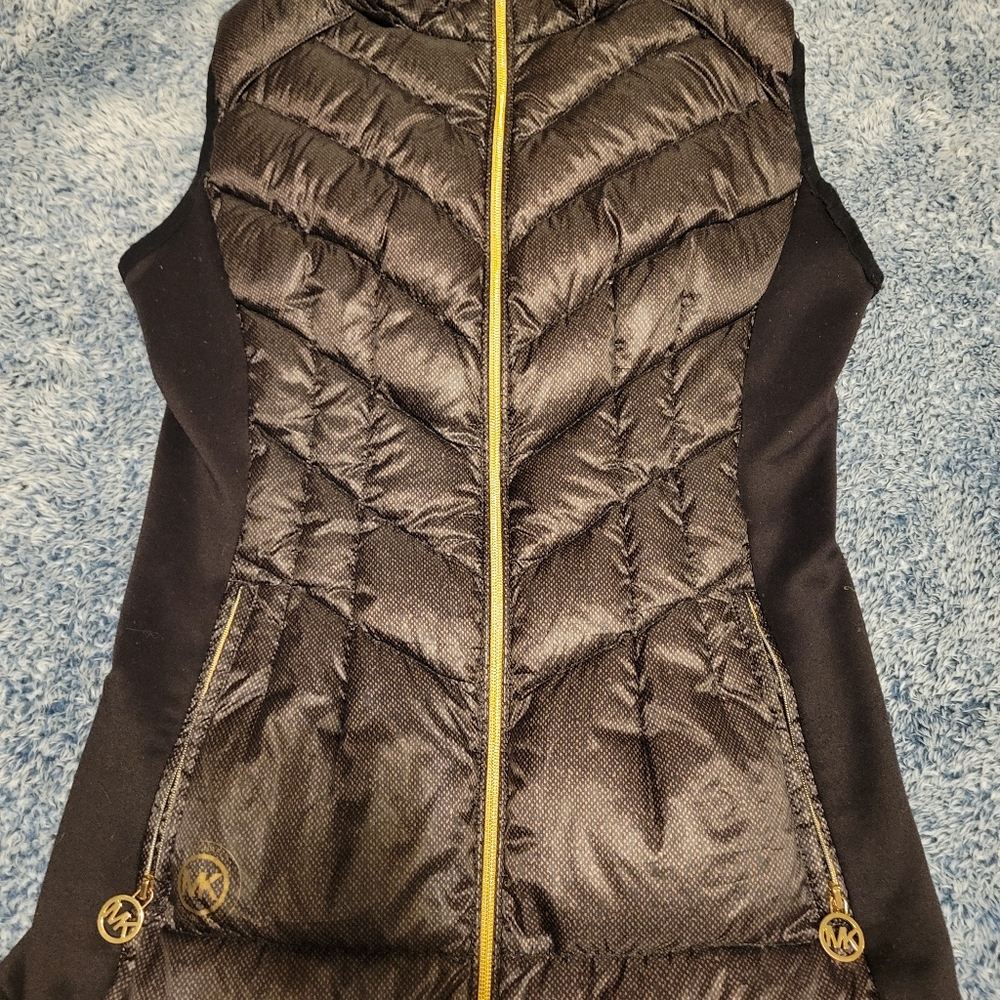 Michael Kors puffer vest full zip womens small